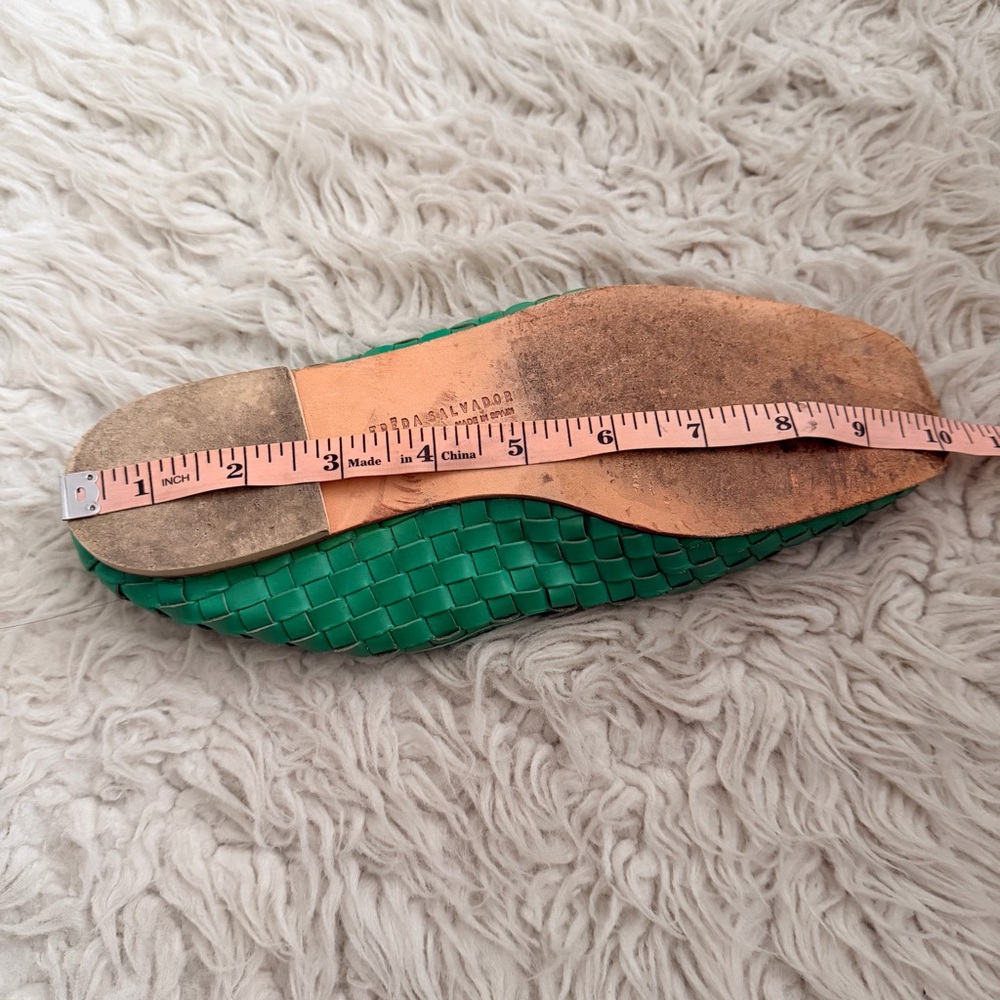 Freda Salvador Jada Square Flat Ballet Flat - Green - Picture 10 of 11